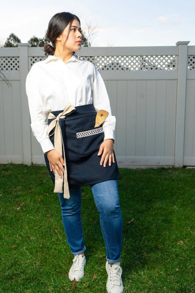 
                  
                    Kuffiyeh Apron in Blue
                  
                