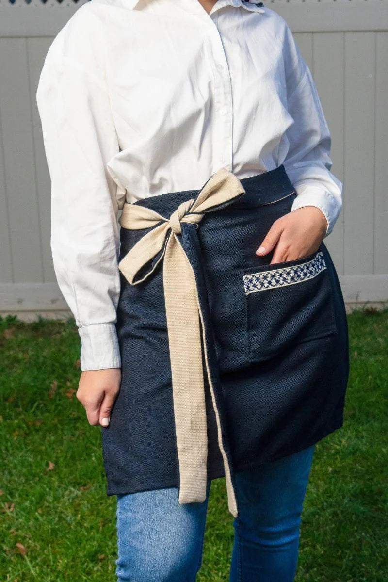 
                  
                    Kuffiyeh Apron in Blue
                  
                