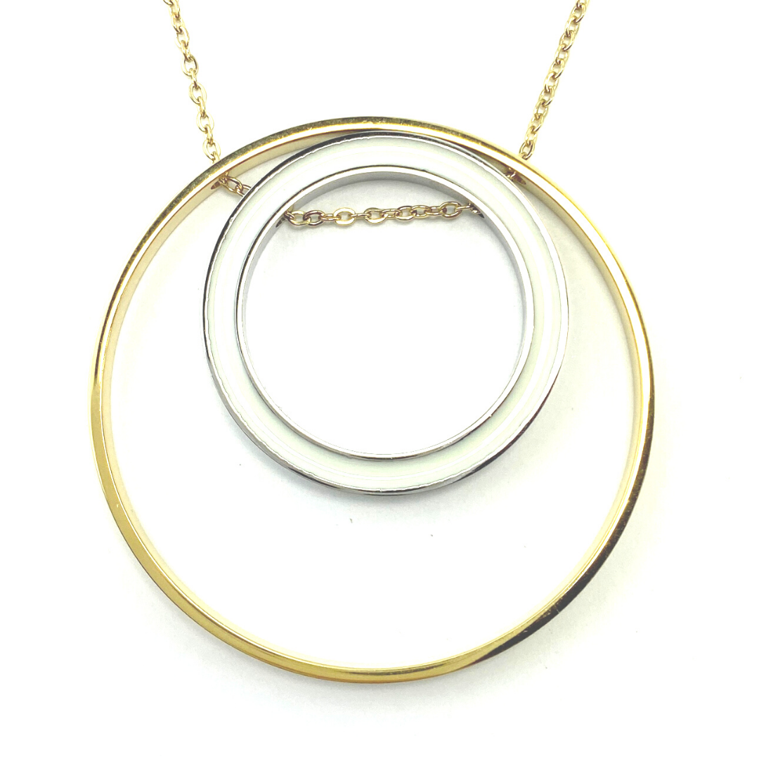 
                  
                    Lisa Two-tone Circle Necklace by Made for Freedom
                  
                