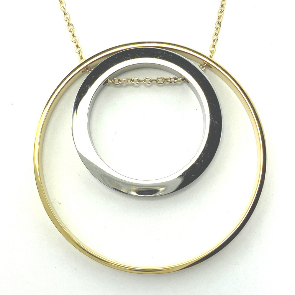 
                  
                    Lisa Two-tone Circle Necklace by Made for Freedom
                  
                