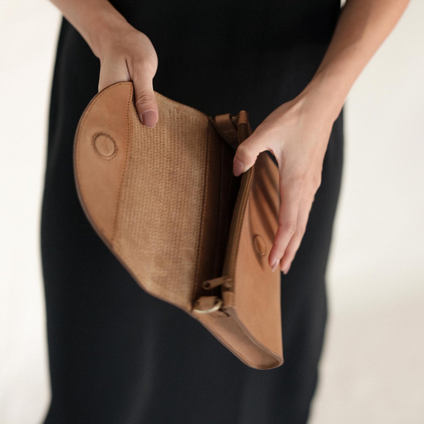 
                  
                    Cleo Convertible Crossbody Woven Almond
                  
                