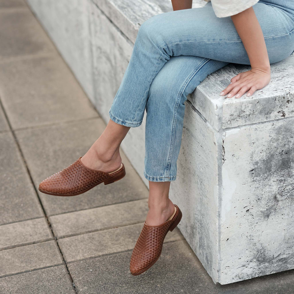 
                  
                    Ama Woven Mule Woven Brandy
                  
                