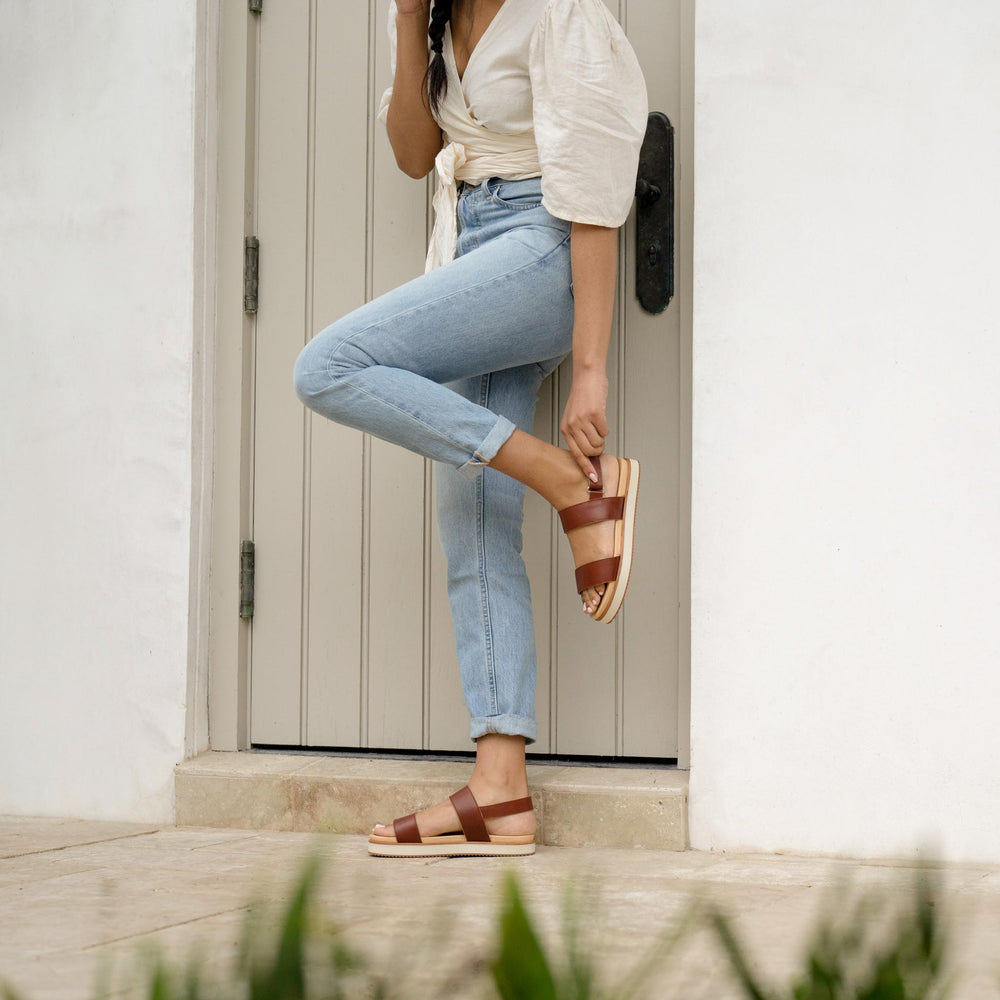 
                  
                    Go-To Flatform Sandal Brandy
                  
                