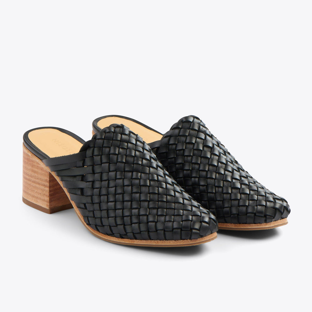 All-Day Woven Heeled Mule Black